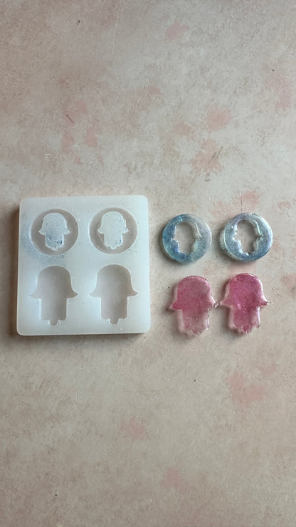 Hamsa Hand of Fatima Blessings Silicone mold - Create Along 
