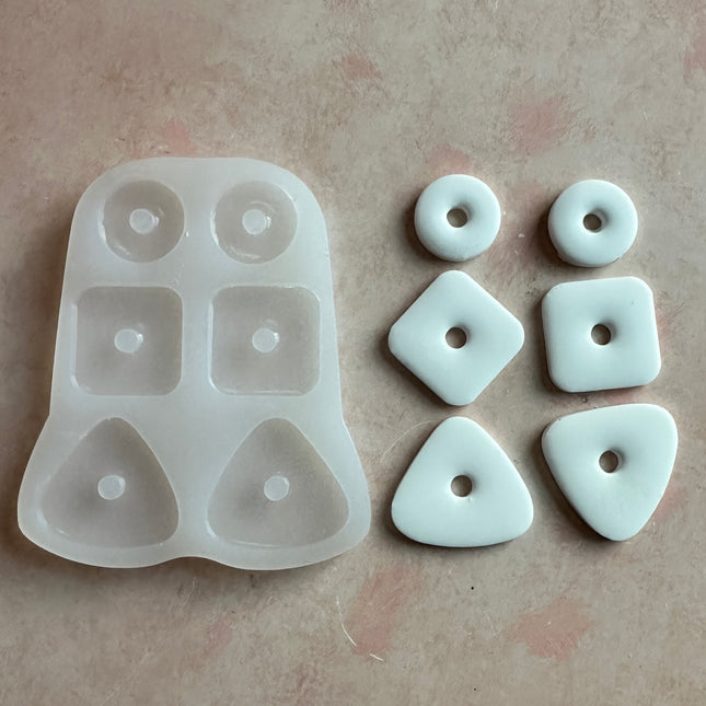 Soft Basic Shapes Boho Earrings Silicone mold - Create Along 