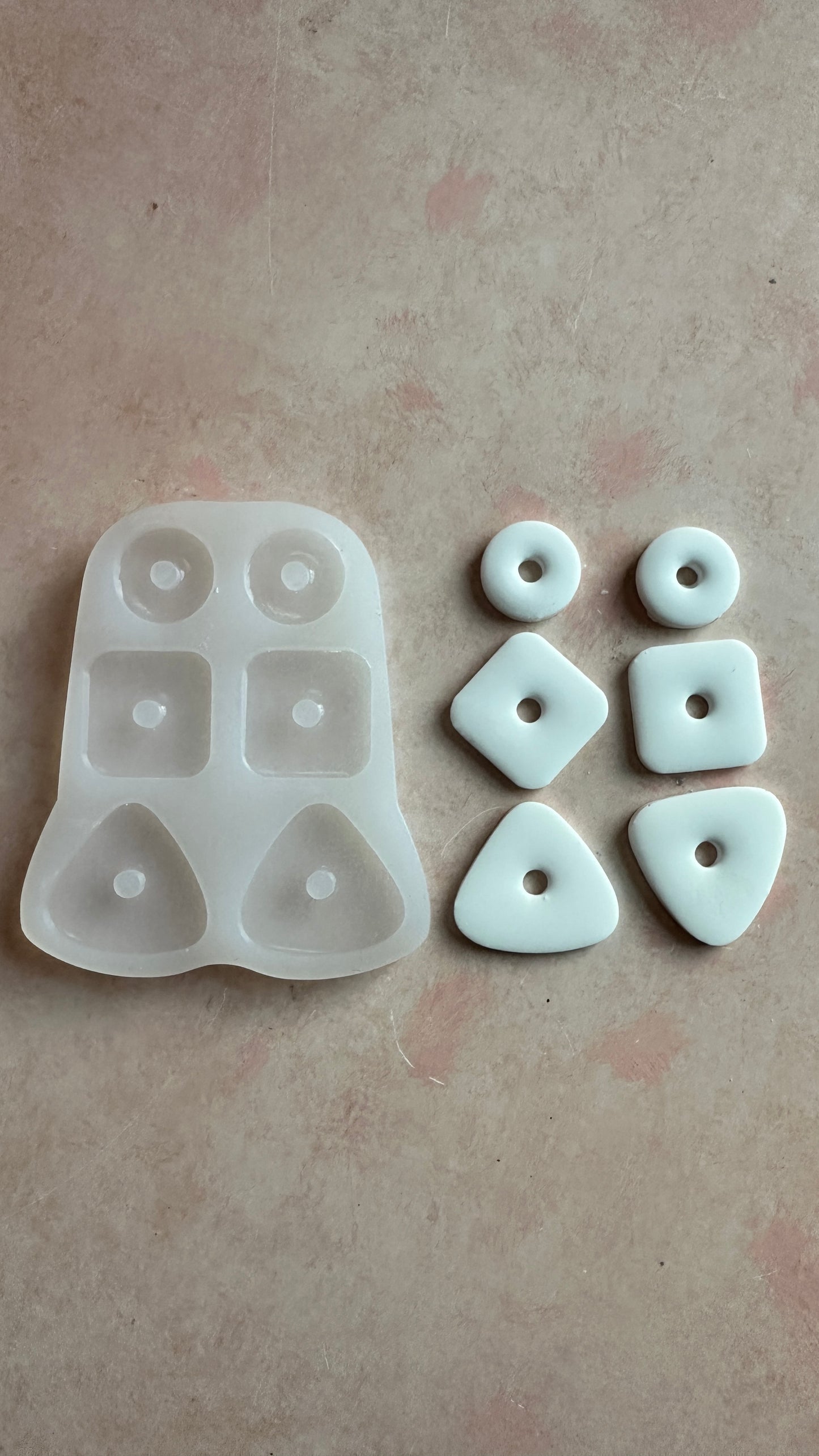 Soft Basic Shapes Boho Earrings Silicone mold - Create Along 