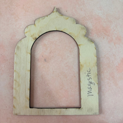 Wood Shrine Niche for mixed media polymer clay