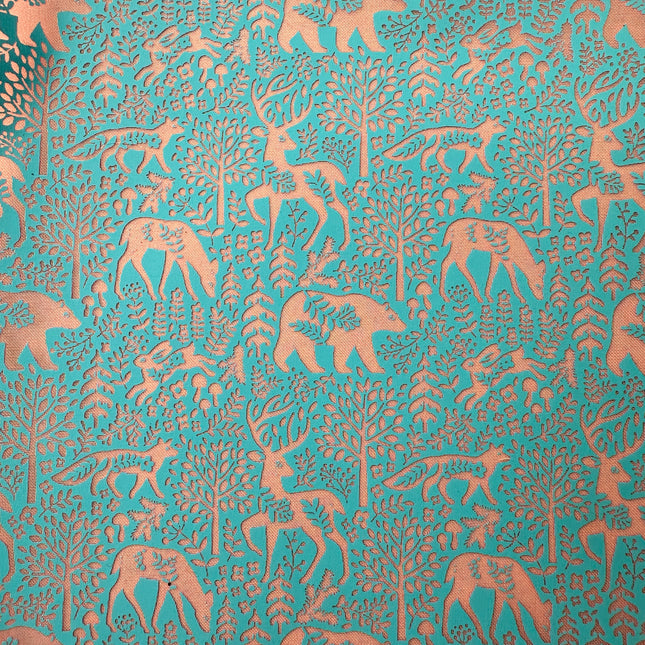 Peaceful Woodlands polymer clay silkscreens stencil bear fox deer rabbit - Create Along 