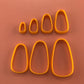 Abundant Drop basics polymer clay cutter set of 7 collar