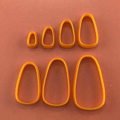 Abundant Drop basics polymer clay cutter set of 7 collar earrings - Create Along 