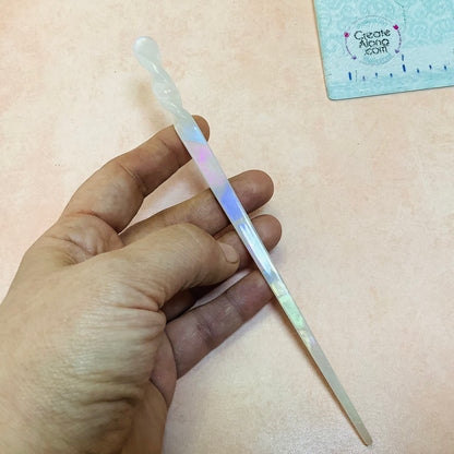 Hair Stick to make bun cover and slide barrettes - Create Along 