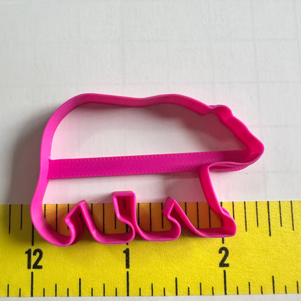 Walking Bear Cutter | 2” Polymer Clay Animal Cutter for Keychains & Pendants - Create Along 