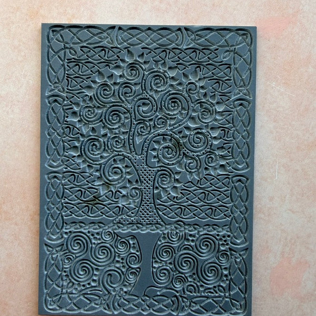 Celtic Knots Tree of Life Rubber stamp texture sheet