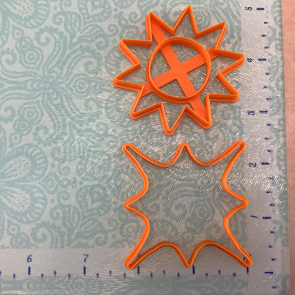 Starburst Statement 2pc cutter set for Polymer Clay - Create Along 
