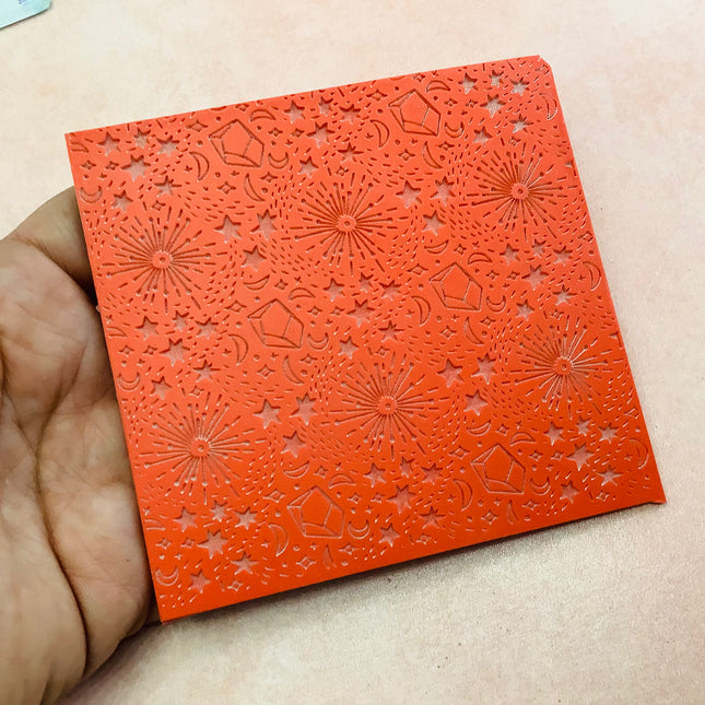 Esoteric Starshine Rubber Stamp Texture Sheet Mat for polymer clay metal clay mixed media art - Create Along 