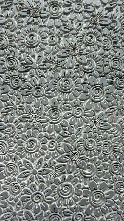 Flower Riot Texture Mat polymer clay rubber Stamp