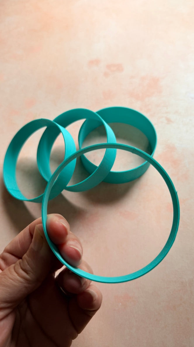 75mm Bakeable Bangle Bracelet Blank Components - set of 3