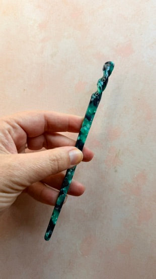Hair Stick to make bun cover and slide barrettes