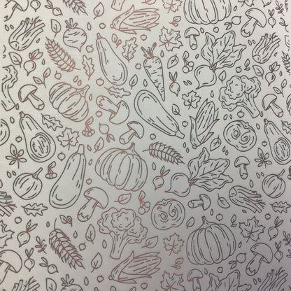 Harvest Silkscreen pumpkins gourds corn mushrooms clay stencil - Create Along 