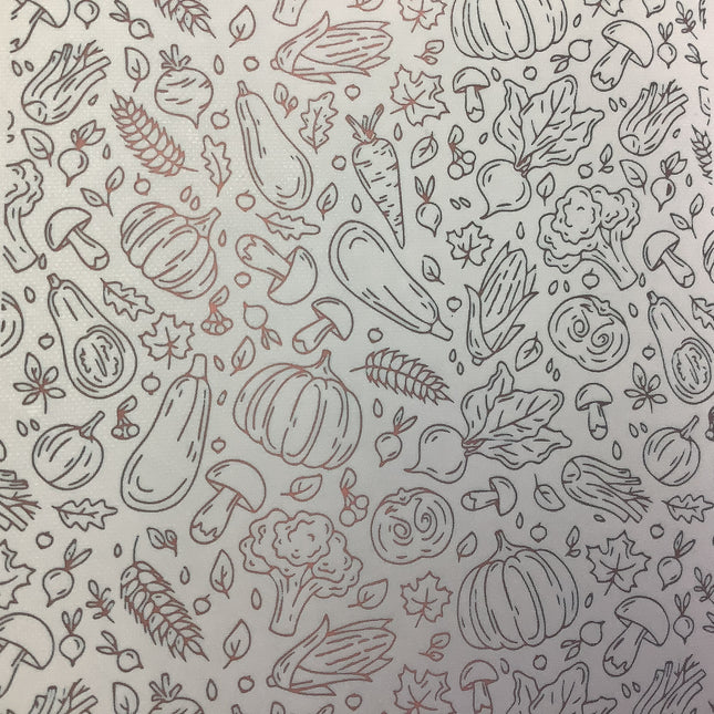 Harvest Silkscreen pumpkins gourds corn mushrooms clay stencil - Create Along 
