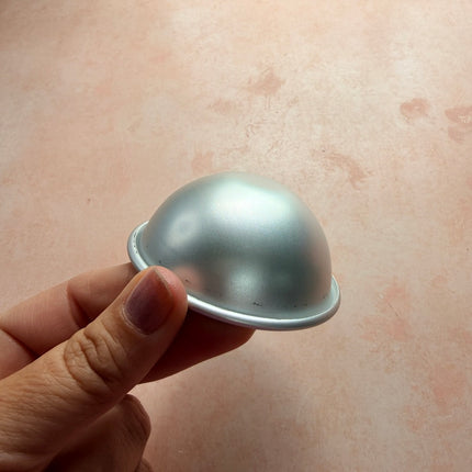 Little Luna Dome aluminum dome baking form for polymer clay viewed from above