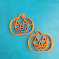 Jack O’Lantern pumpkin Halloween cutter set mirrored pair