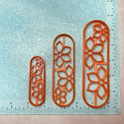 Clay bookmark Cutter Floral| polymer clay bookmark cutter - Create Along 