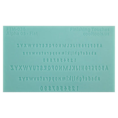 Mini Mold - Alphabet 5 - Flat