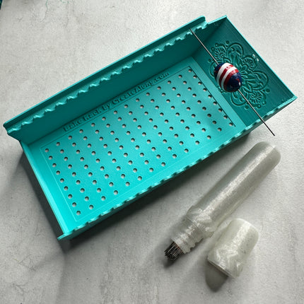 Bead Baking and Drying Rack small, includes 20 bead pins in protective case - Create Along 