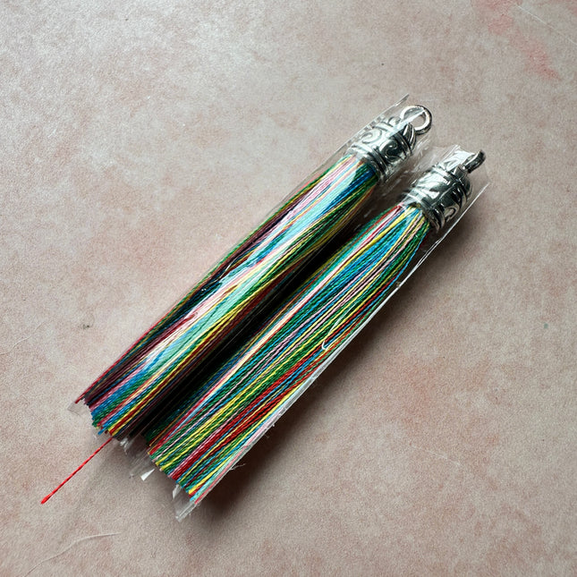 Bookmark or earring boho tassels set of 2 - Create Along 