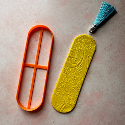Clay bookmark Cutter Rectangle | polymer clay bookmark cutter - Create Along 