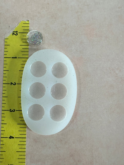 Stud & Dot Silicone Mold – Choose 20mm, 15mm, 12mm, 10mm - Create Along 
