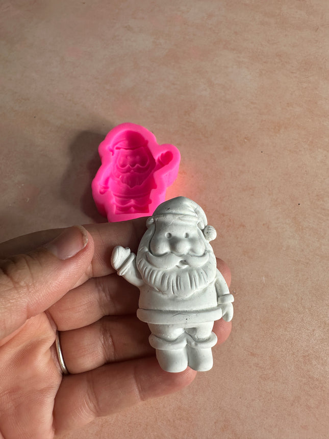 Santa Claus clay mold Christmas Winter crafting - Create Along 