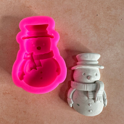 Snowman clay mold Christmas Winter crafting - Create Along 