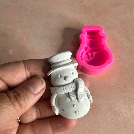 Snowman clay mold Christmas Winter crafting - Create Along 