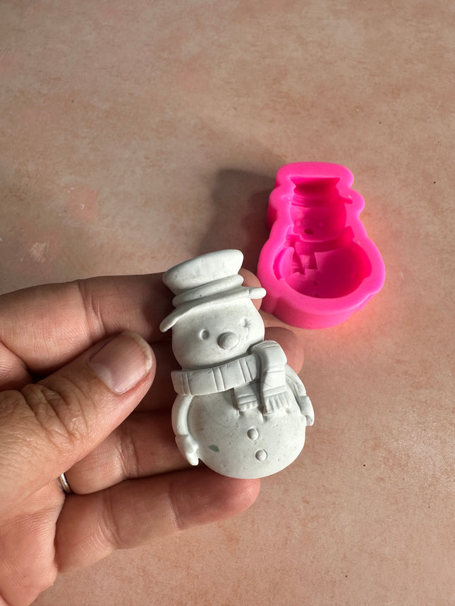Snowman clay mold Christmas Winter crafting - Create Along 