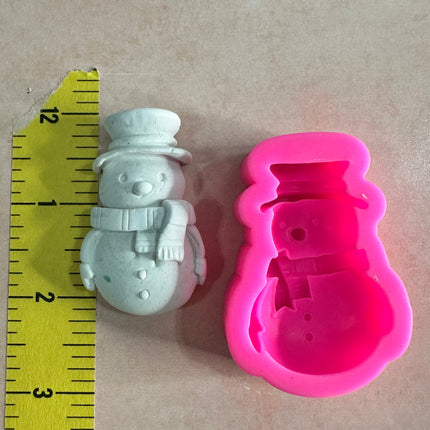 Snowman clay mold Christmas Winter crafting - Create Along 