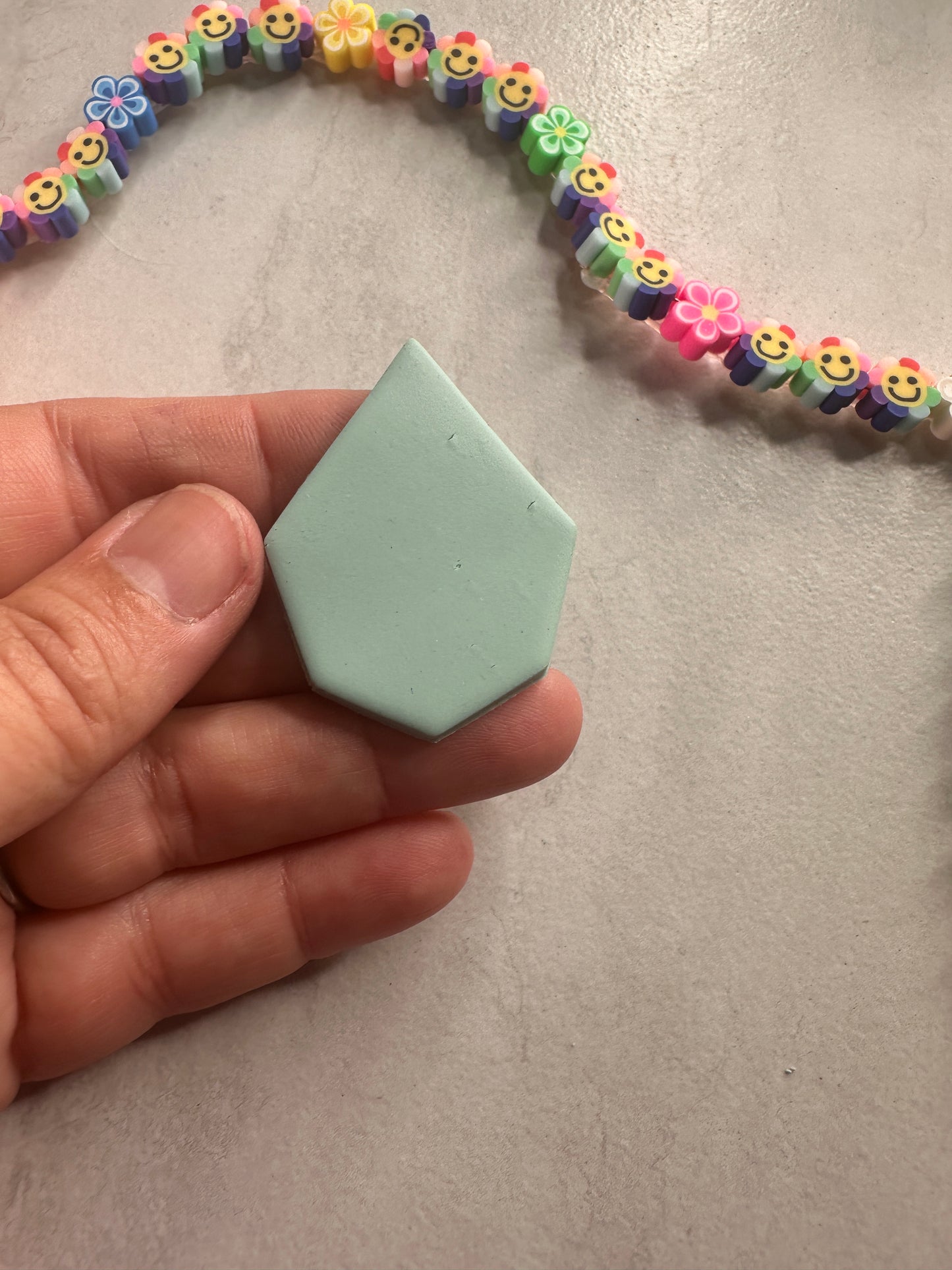 Earring Basics Diamond Point Teardrop Rounded polymer clay cutter