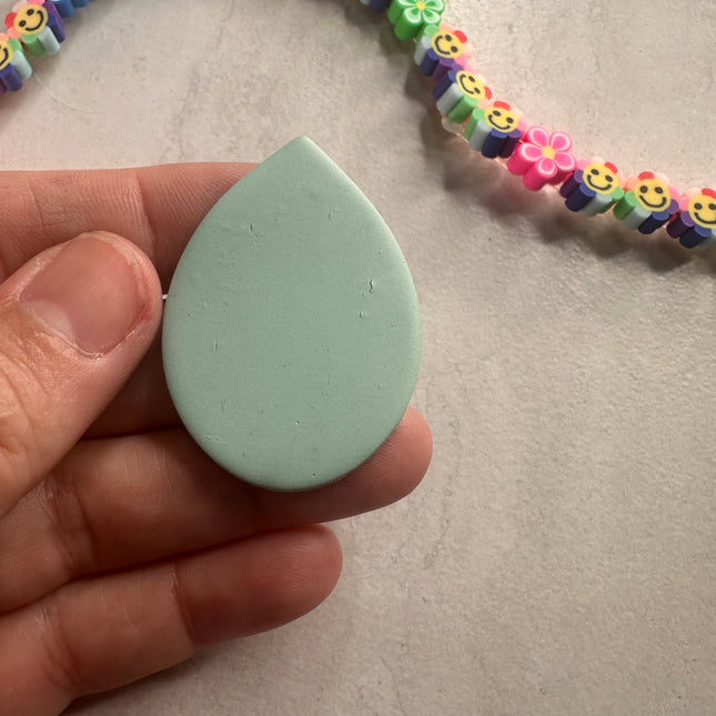 Earring Basics Classic Teardrop Rounded polymer clay cutter - Create Along 