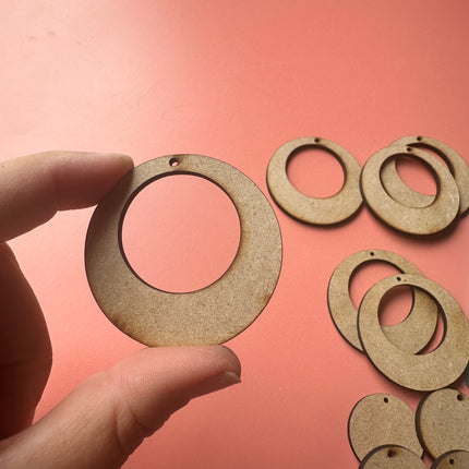 Big Rounds 4 pairs Earring Components mix and match - Create Along 