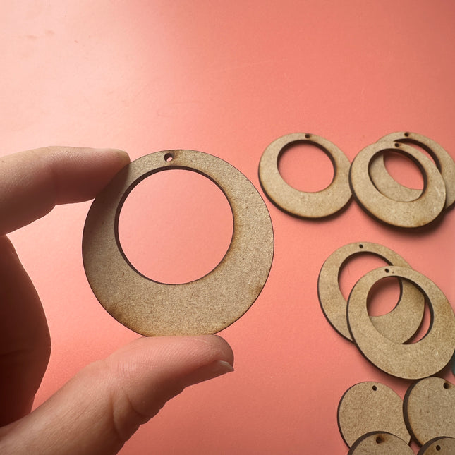 Big Rounds 4 pairs Earring Components mix and match - Create Along 