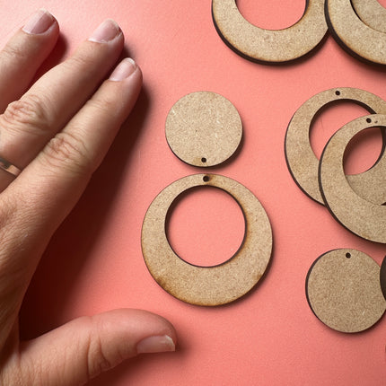 Big Rounds 4 pairs Earring Components mix and match - Create Along 