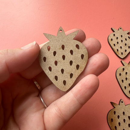 Strawberries 4 pairs Earring Components mix and match - Create Along 