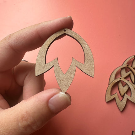 Flower Drop 4 pairs Earring Components mix and match - Create Along 