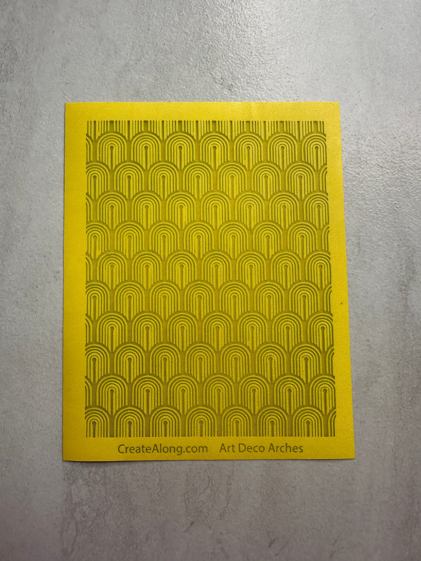 Art Deco Arches polymer clay Silkscreen mesh stencil