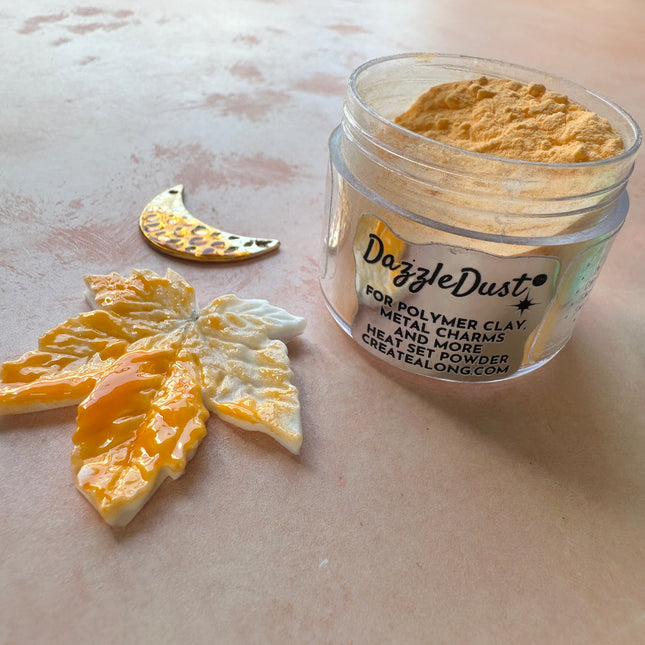 Dazzle Dust Golden Orange Glow powder coat - Create Along 