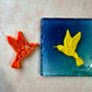 Decorative Hummingbird imprint polymer clay cutter