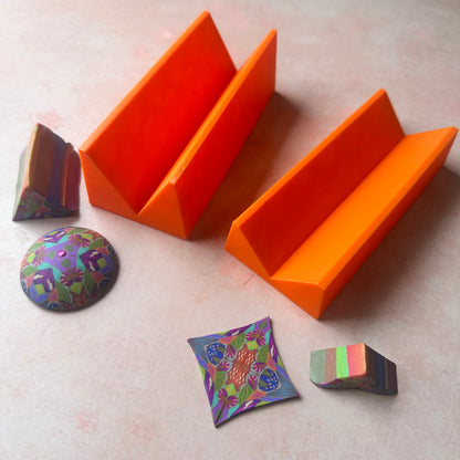 Cane Tool Square cradle for making perfect 4 sided kaleidoscope sections - Create Along 