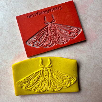 Rubber stamp Mystical Moth #1 - Create Along 