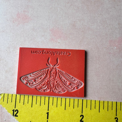 Rubber stamp Mystical Moth #1 - Create Along 