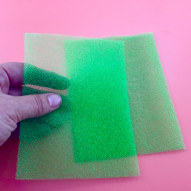 Green Sponge for polymer clay texture techniques - Create Along 