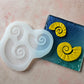 Polymer Clay and UV Resin Silicone Mold Nautilus Shell bake in oven