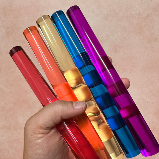 Clay Rolling Rod Acrylic Rods in Rainbow Colors