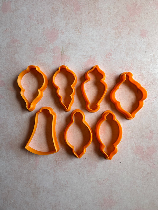 Ornament polymer clay cutters Christmas tags