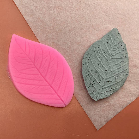 Veined Leaf Press Mold for clay