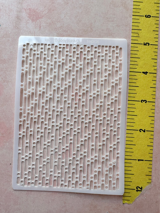 Icicles Mylar Craft Stencil – 10 Mil Modern Organic Design for Polymer Clay