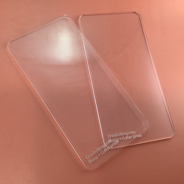 Acrylic Presses for Silicone Texture Mats, Rolling logs and snakes, and pressing cutters - Create Along 